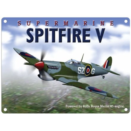 Spitfire Metal Sign