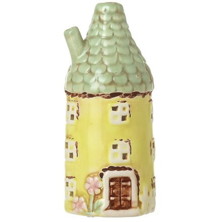 Yellow round house ornament